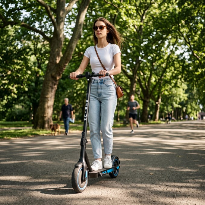 Elektrische step AERIUM MaxRide T500 blauw Elektrische step AERIUM MaxRide T500 blauw