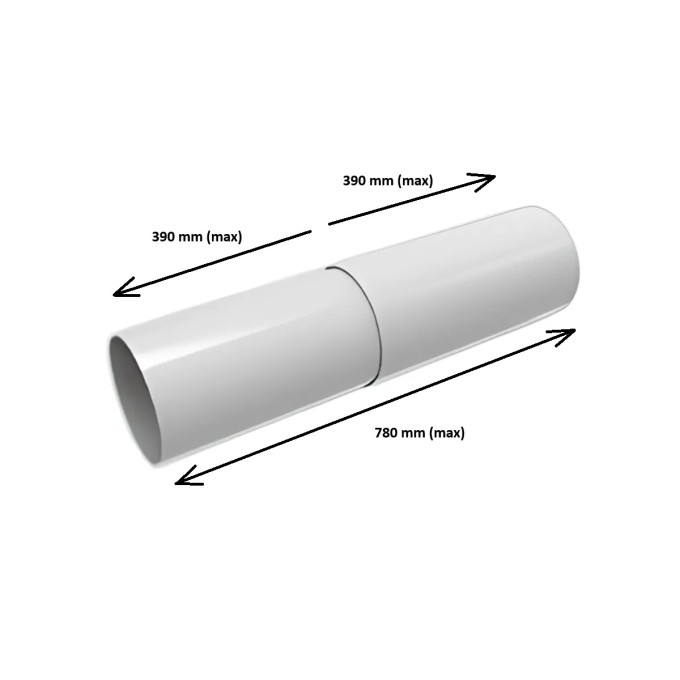 Verlengbuis voor decentrale warmteterugwinning FreshPair+ C60P/H60P